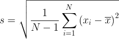 Standard deviation calculator (σ)